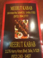Meerut Kabab menu