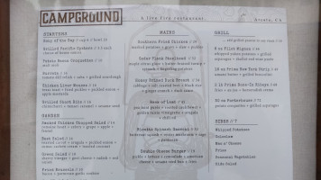 Campground menu