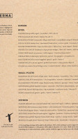 Taverna menu