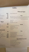 Mondas Casa Alentejana menu