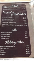 Restaurant Verónica menu