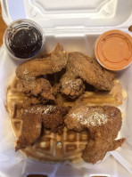 Eddy's Chicken And Waffles food