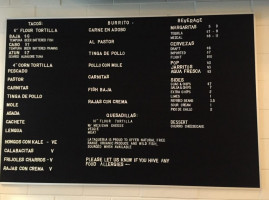 La Taqueria Pinche Taco Shop menu