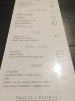 The Hexagon Board Game Cafe menu