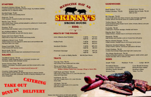 Skinny's Smoke House menu