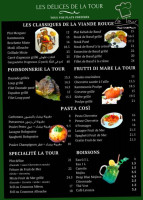 La Tour Grombalia menu