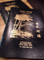 Tiki Kye menu