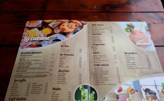 La Cabane Café Resto menu