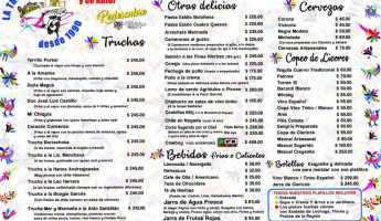 La Trucha Grilla menu