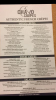 Chavo Crepes menu
