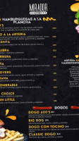 Mirador 600 menu