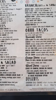 Oh Taco menu