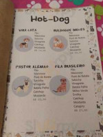 Tony's Dog menu