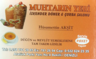 Muhtarım Yaprak Döner food