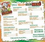 El Super Burrito menu