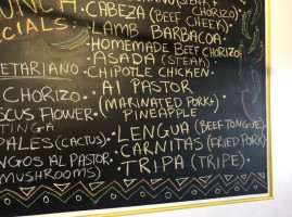 El Pincho Taco menu
