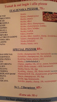 Bergslags Pizza Grill menu