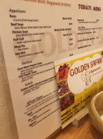 Golden Safari menu