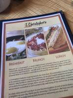 J. Christopher's menu