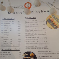Misato's Kitchen menu