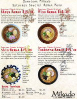 Mikado Japanese Cuisine Southside menu