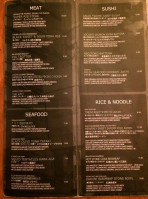 Rajio Japanese Public House menu