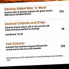 Smoke And Squeal Bbq menu