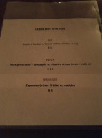 Corduroy menu