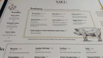 Saku (robson) menu