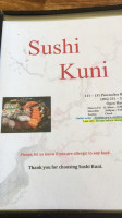 Sushi Kuni menu