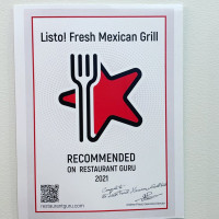 Listo! Fresh Mexican Grill inside