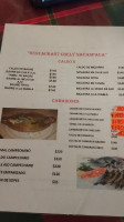 Nacaspacas menu