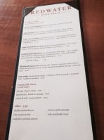 Redwater Rustic Grille menu