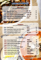 Korea Bbq Sushi menu