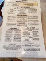 Sun Up Cafe menu