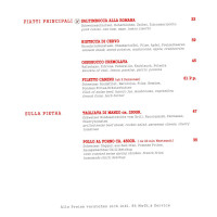 Ristorante Camino menu