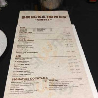 Brickstones Grill menu
