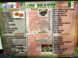 Tacos Victoria menu