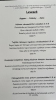 Szigeti Csárda menu