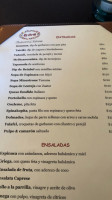 El Grill menu