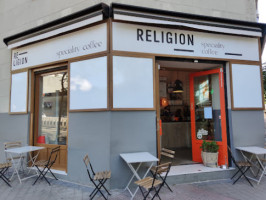 Religion Speciality Coffee inside