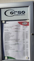 Corso Önkiszolgáló Étterem menu