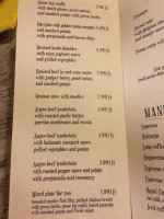 Kispiac Étterem menu