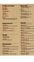 Taco Diablo menu