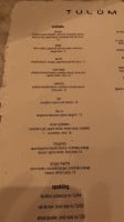 Tulum menu