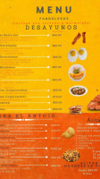 Quinta San Agustin menu