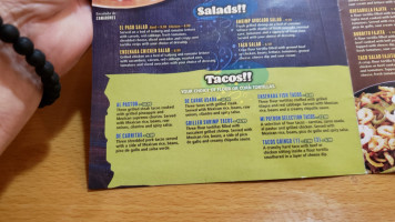 Mi Patron menu