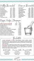 Hilltop Wine Estate menu