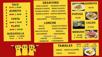 Taqueria Los Tamales food