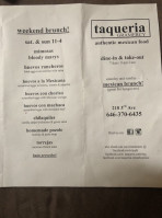Taqueria Gramercy menu